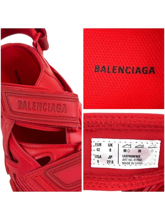Balenciaga Track Sandal Full Red 42 Magic Tape Sandals main image 5